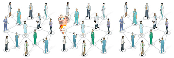 Medical directory: Doctors that work together.